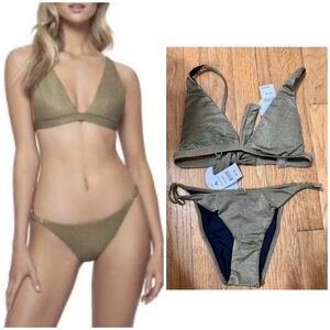 PQ Swim Euphoria Vivian Halter Bikini Top and bottoms